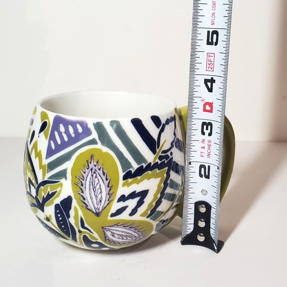 Anthropologie Orchid‎ Pavilion Moss Green Floral Coffee Tea Mug - Picture 9 of 10